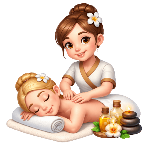 Massage service category illustration